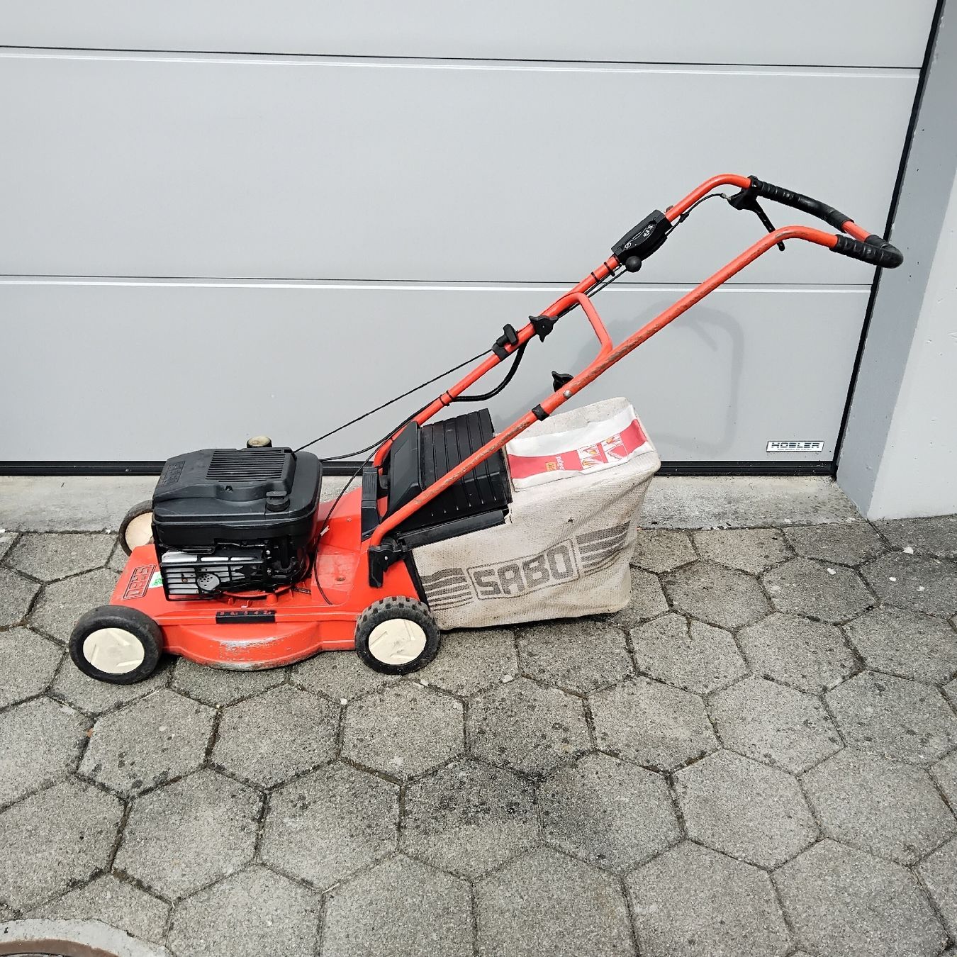 Tagliaerba: Sabo Rasenmäher Benzin Typ 100-3 gebraucht – Difettoso da Jonen venduto da Brokk