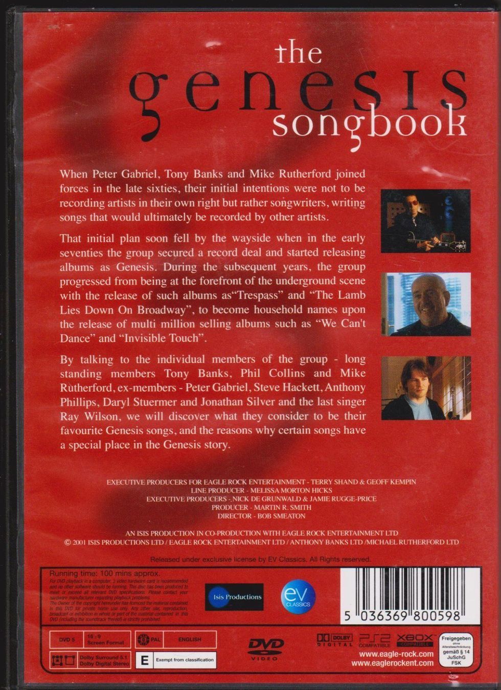 Alle DVDs: DVD: GENESIS - The Songbook – Gebraucht aus Zürich von Vinyl 1