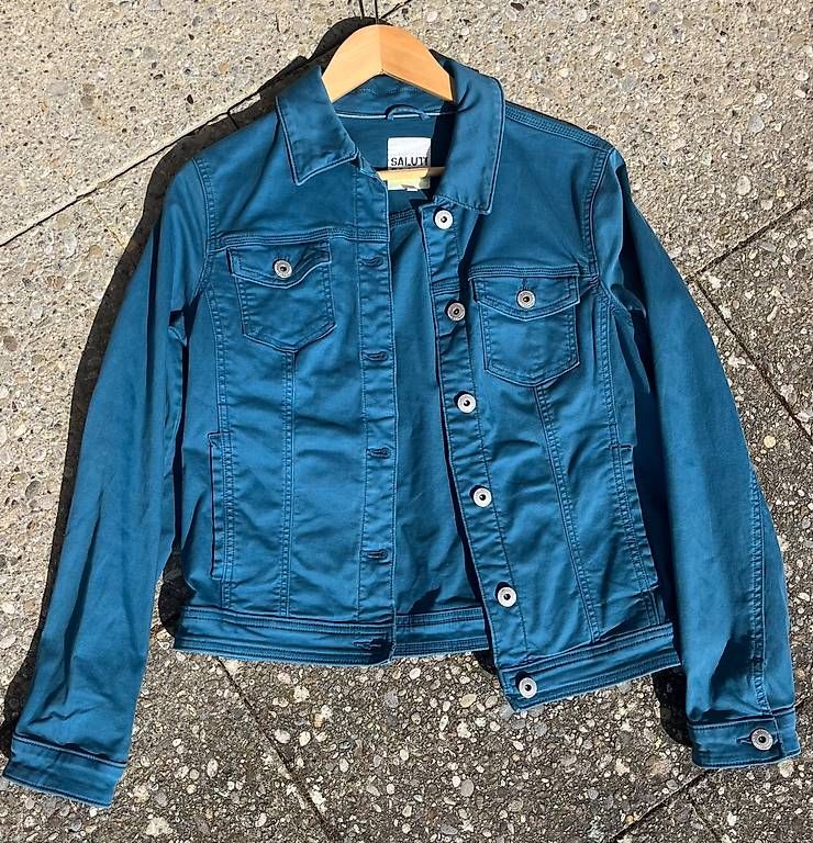 Jacken: Cecil Jeansjacke Farbe petrol, gr S – Gebraucht aus Thayngen von buermann 1