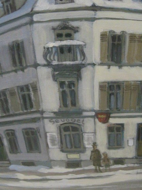 Dipinti: Vintage Ölgemälde "Restaurant Sevogel" – Usato da Basel venduto da cronat 1