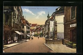 Porrentruy, Rue du Marche, Strassenparti