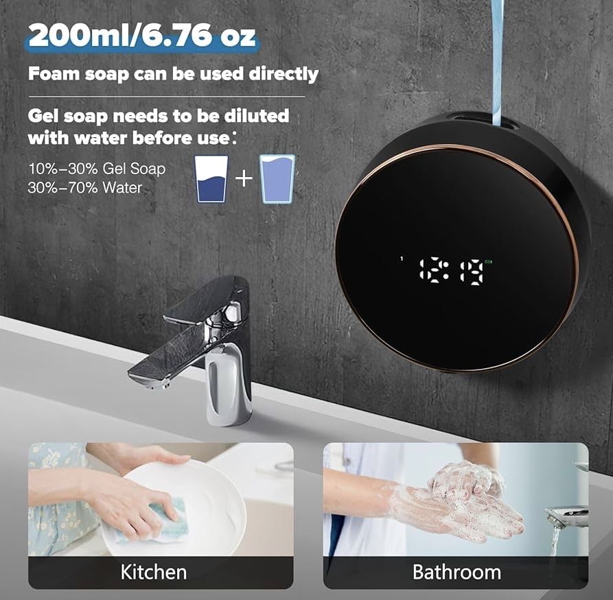 Portes-savons: Automatic Soap Dispenser - USB Wall-mounted Touchless Liquid – Neuf avec emballage d'origine à Basel par Harper.G 2