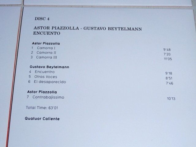 CDs: set 4CD's - Astor Piazzolla, Tanguillo,Ensemble Contraste, – Gebraucht aus Unterbäch von xazuq 9
