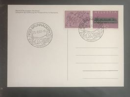 Schweiz 1982 Werbestempel 9125 Brunnadern Karte