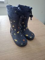 Kinder Gummistiefel, Gr. 21, dunkelblau, Weltraum Motiv🚀
