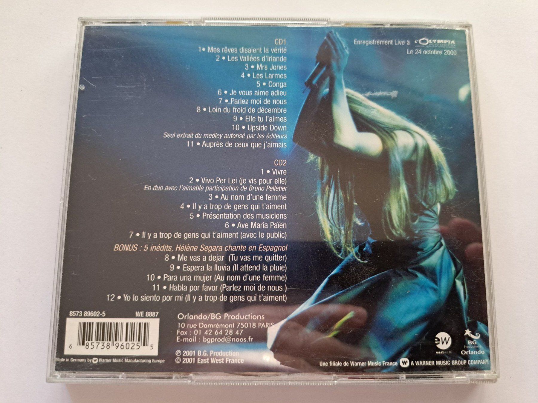 CDs: Cd Hélène Ségara à L'Olympia  – D'occasion à Pully par bro_n52j 1