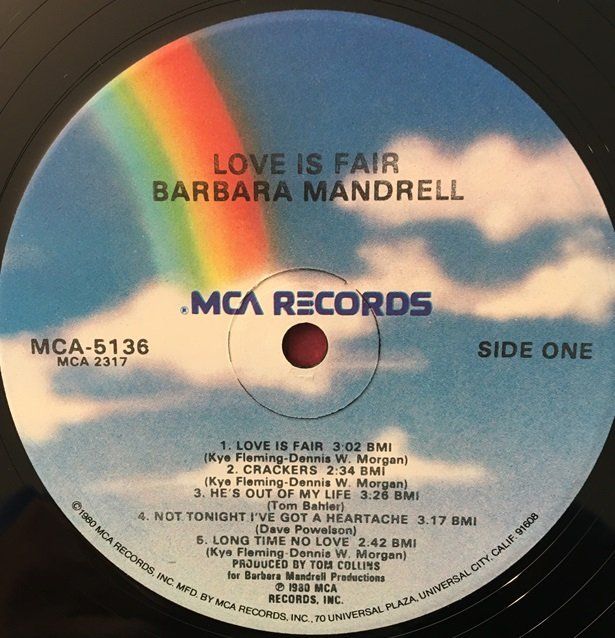 Schallplatten: Barbara Mandrell – Love is fair (LP) – Gebraucht aus Grüningen von azulvinyl 2