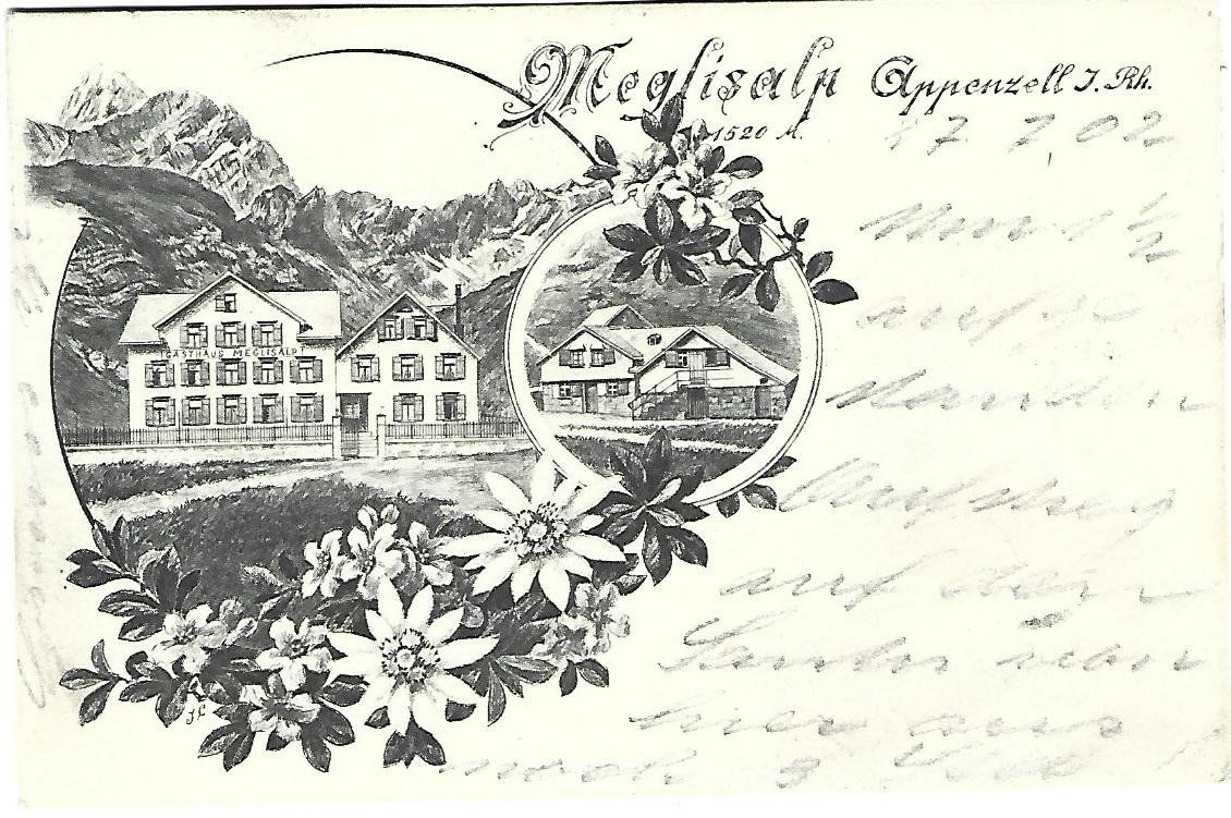 Cartoline postali: Meglisalp Gasthaus – Usato da Wetzikon ZH venduto da Brulu100
