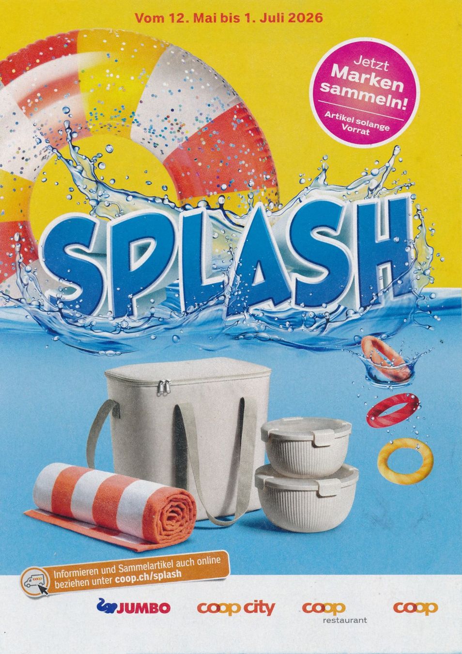 Coop Sammelmarken & -punkte: COOP Splash 3 volle Karten – Neu (gemäss Beschreibung) aus Zollikofen von inseli-10