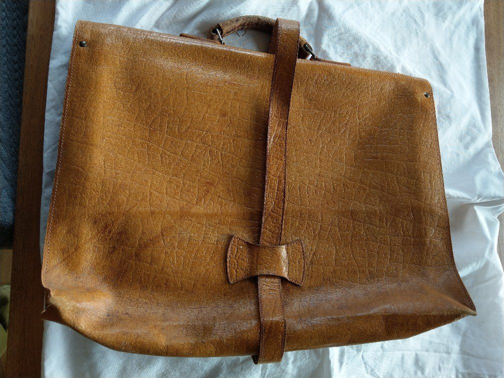 Valigie & Borse: Vintage, original Ledermappe, Schulmappe – Usato da Grosshöchstetten venduto da Bagi96 1