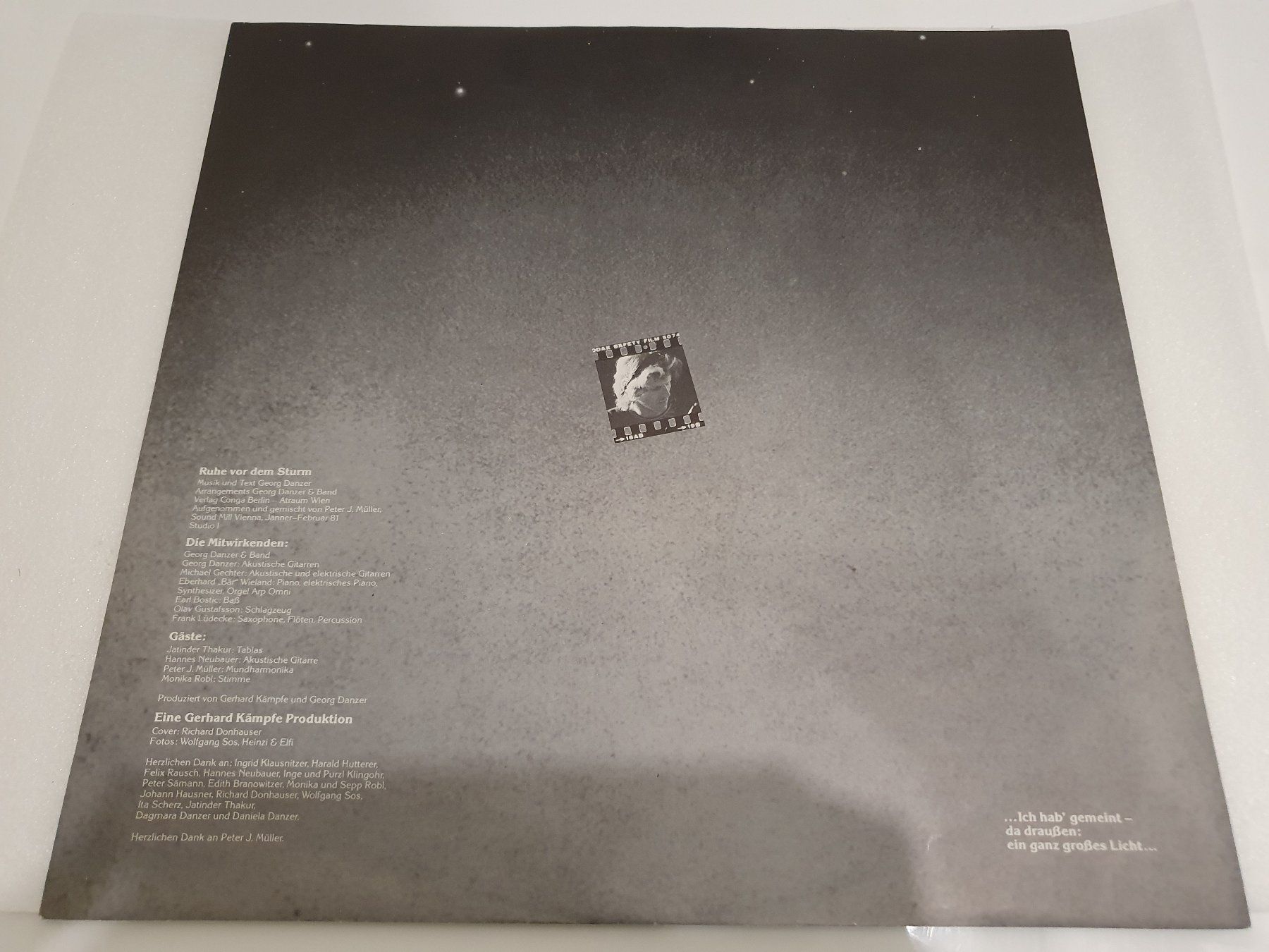 Schallplatten: Georg Danzer ‎– Ruhe Vor Dem Sturm – Gebraucht aus Uster von Vinyl-Leidenschaft 2