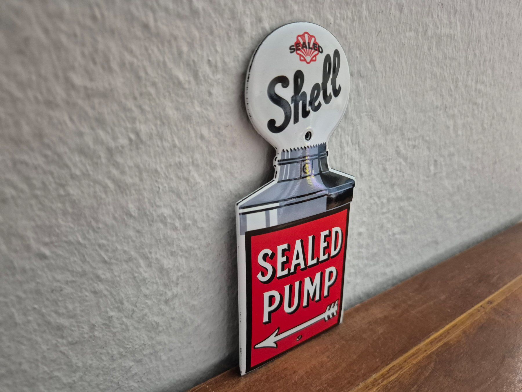 Shell Schilder: Emailschild Shell Tankstelle Zapfsäule Logo Emaille Schild – Neu (gemäss Beschreibung) aus Schaffhausen von pfanis09 4