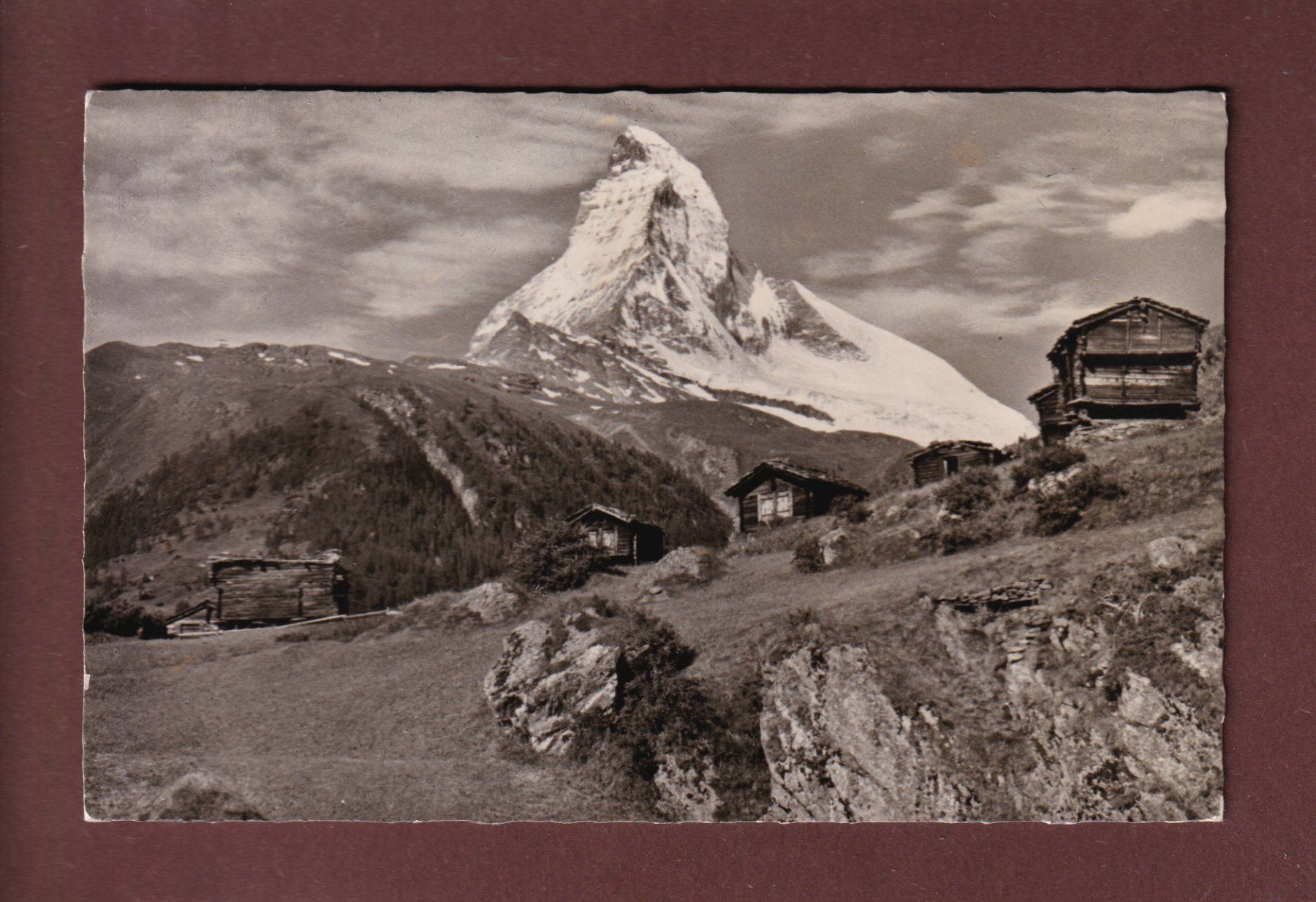 Cartoline postali: Zermatt - MATTERHORN - 1955 – Usato da Pully venduto da nicecards