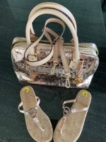 Handtasche und Flip Flops Gr. 9 (40) Michael Kors, rose-gold