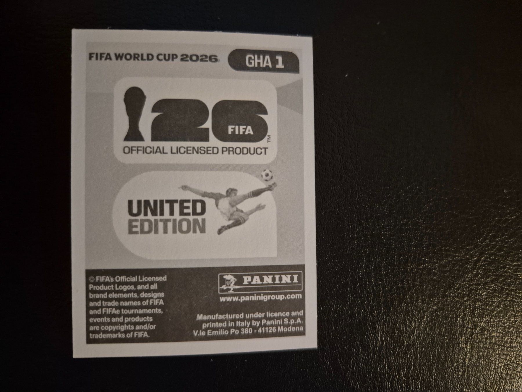 Panini Carte collezionabili: Panini WM 26 GHA 1 – Nuovo (secondo la descrizione) da Rorschacherberg venduto da AJ3108 1