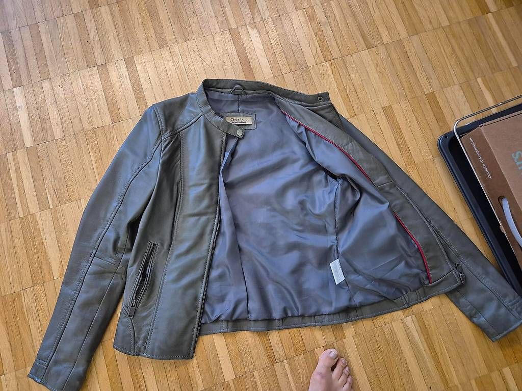 Vestes: Echtlederjacke grau, Grösse L – Neuf avec emballage d'origine à Liestal par Levanto68 1