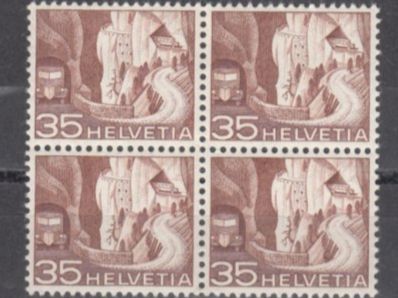 Alle Briefmarken: SBK 304 im 4er-Block postfrisch – Gebraucht aus Bürglen TG von StampGraf