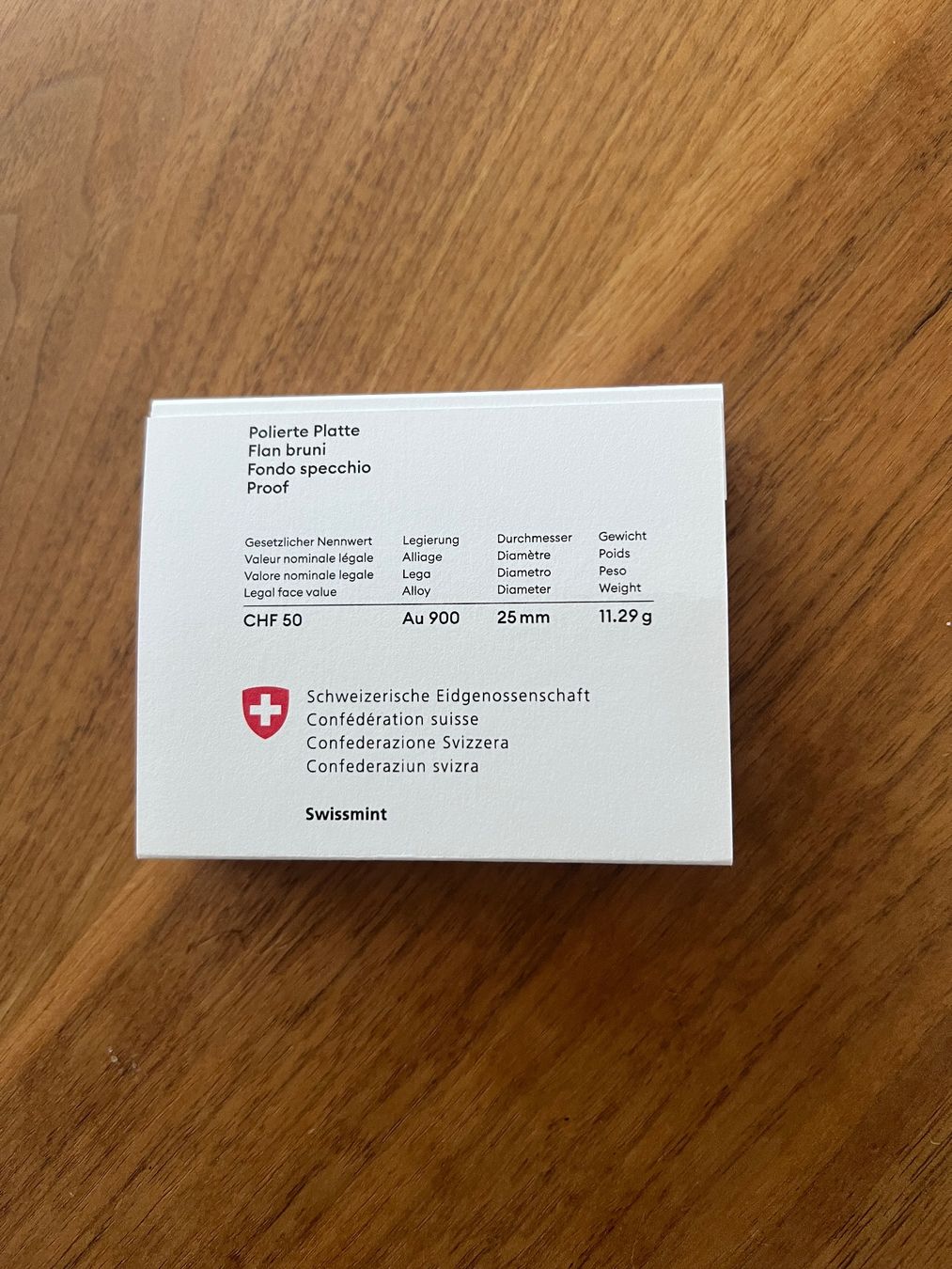 Alle Münzen: 120 Gebäude Swissmint Goldmünze / Sondermünze – Neu und originalverpackt aus Rümlang von Spassoa 1