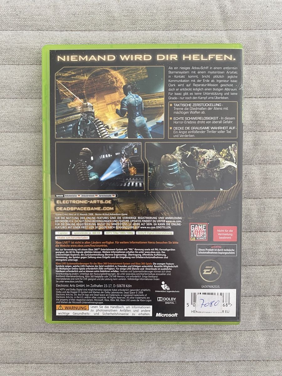 Microsoft Spiele: Dead Space für Xbox 360 – Gebraucht aus Thunstetten von Virus_33 2