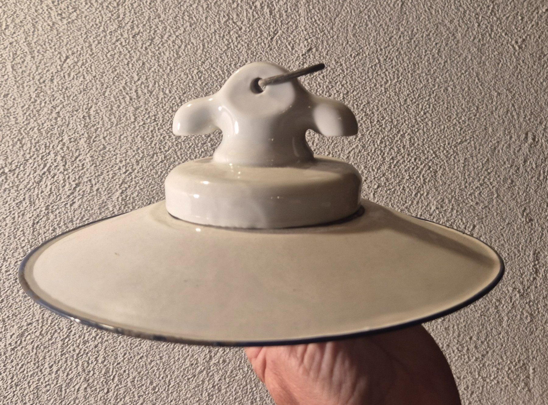 Lampes: antike Emaille Stallampe – D'occasion à Neerach par SilliS 2