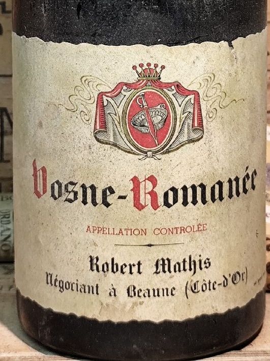 Vino: 1953 Vosne Romanée Robert Mathis – Nuovo (secondo la descrizione) da Büsserach venduto da Vintage-vins