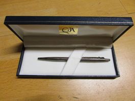 Vintage Kugelschreiber Caran d'Ache Kantonalbank BL Silber