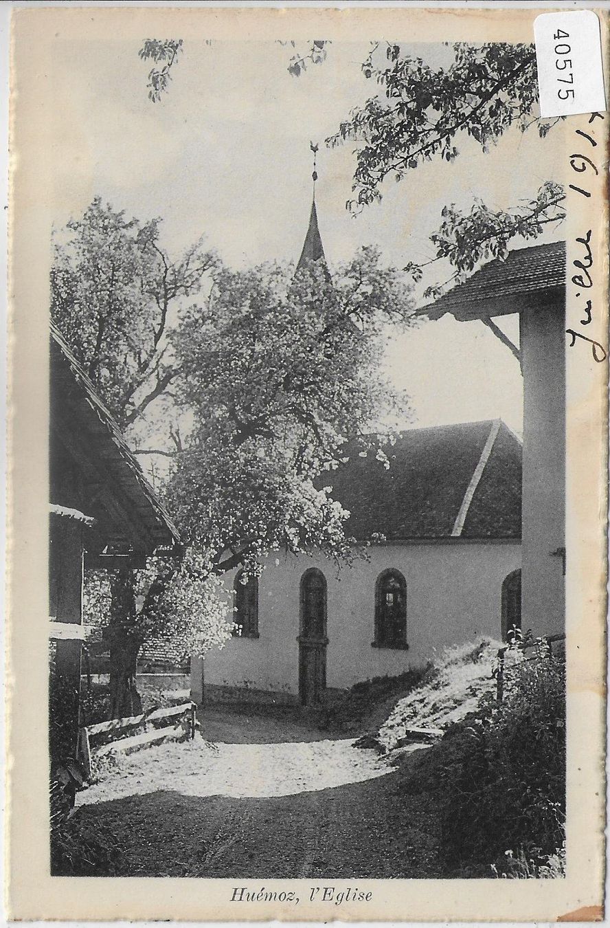 Cartoline postali: Huemoz - l'Eglise – Usato da Ettingen venduto da Kartenplanet