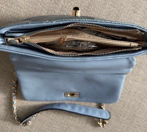 Borse da donna: Weiche gesteppte Blaue Hand-Tasche – Usato da Egg b. Zürich venduto da lipe96 2
