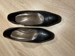Pumps grau/schwarz von Bally of Switzerland Gr. 5 ( 38 )