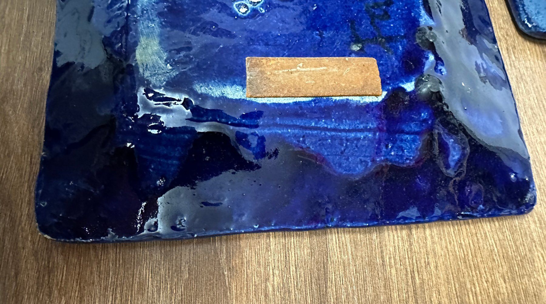 Teller: 2 Blau Glas / Teller Platten, Unikate, handgemacht – Gebraucht aus Nussbaumen AG von olitech5415 8