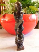 Rar Afrikanische Kunst - Holz Statue Ebano
