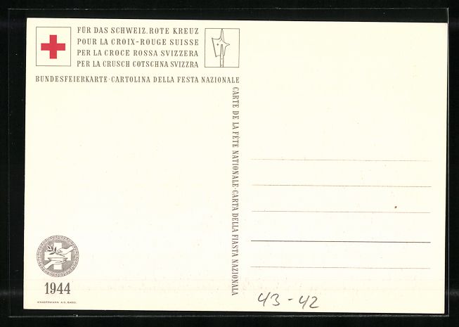 Cartoline postali: Schweizer Bundesfeier, Die Schlacht bei  – Usato da Berlin venduto da bartko-reher 1