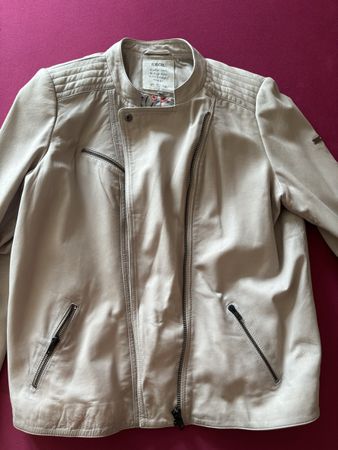 Lammlederjacke von Cecil beige Grösse XXL neu