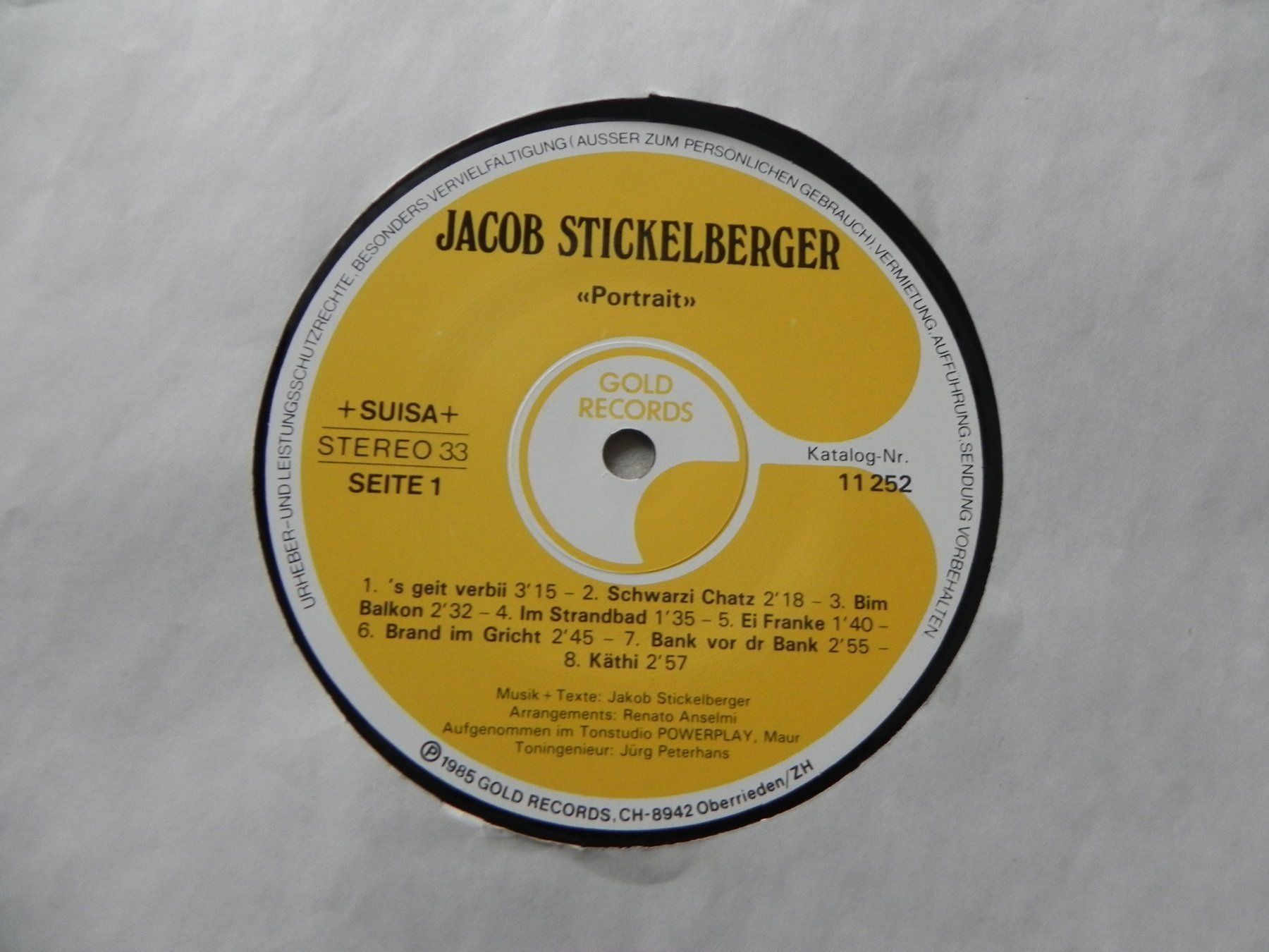 Dischi in vinile: LP Berner Troubadur Jacob Stückelberger – Usato da Siebnen venduto da krimsie 3