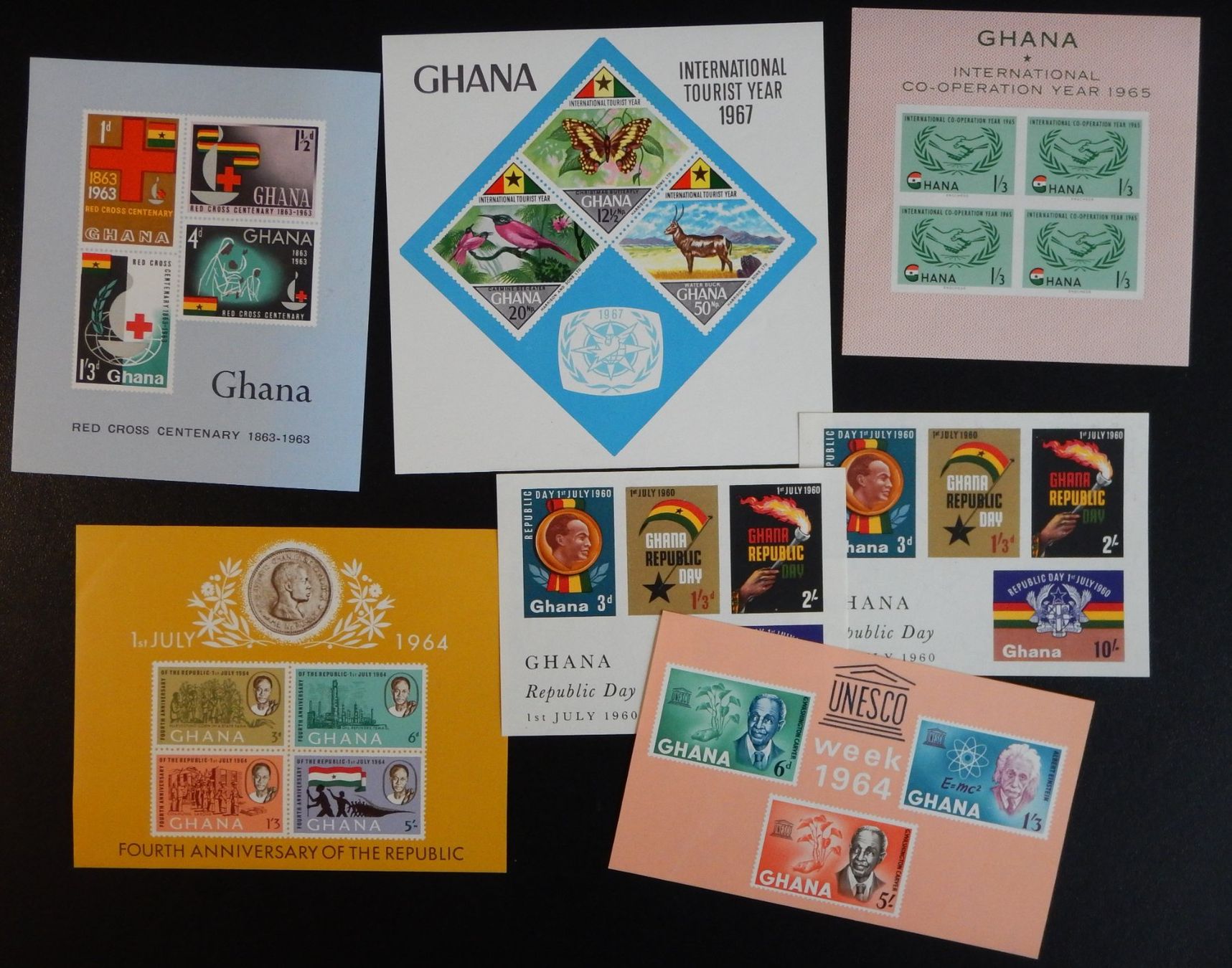 Tutti i francobolli: Ghana schöne Block Lot ** – Usato da Zürich venduto da Muehlekauf