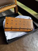 MCM Wallet Visetos Print Brown