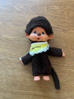 Monchhichi Plüschfigur braun mit Lätzchen gebrauchter Zus...