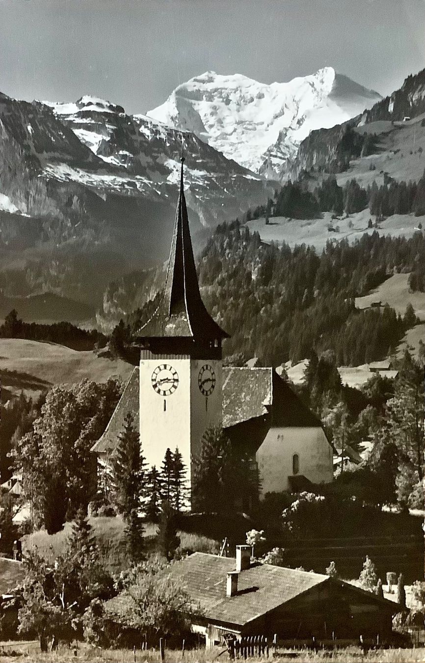 Cartoline postali: 1963 - KIRCHE IN FRUTIGEN - Berner Oberland – Usato da Root venduto da ENGLAND-TREASURES 1