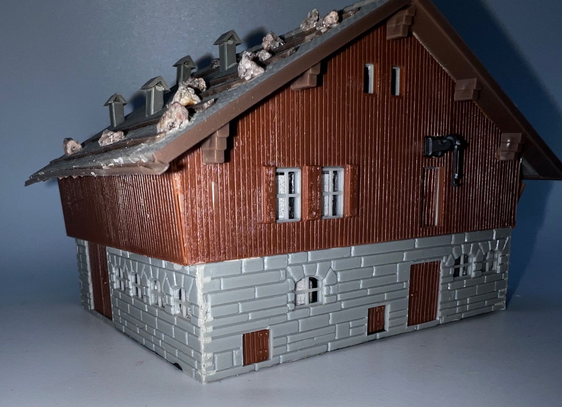 Faller Modellini di ferrovie: Faller-N, großes Scheune (zu Bauernhaus) – Usato da Basel venduto da jonnyhaas 3