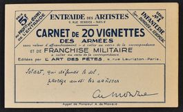 FRANKREICH, MARKENHEFTCHEN PORTOFREIHEIT 1940, 2. WELTKRIEG