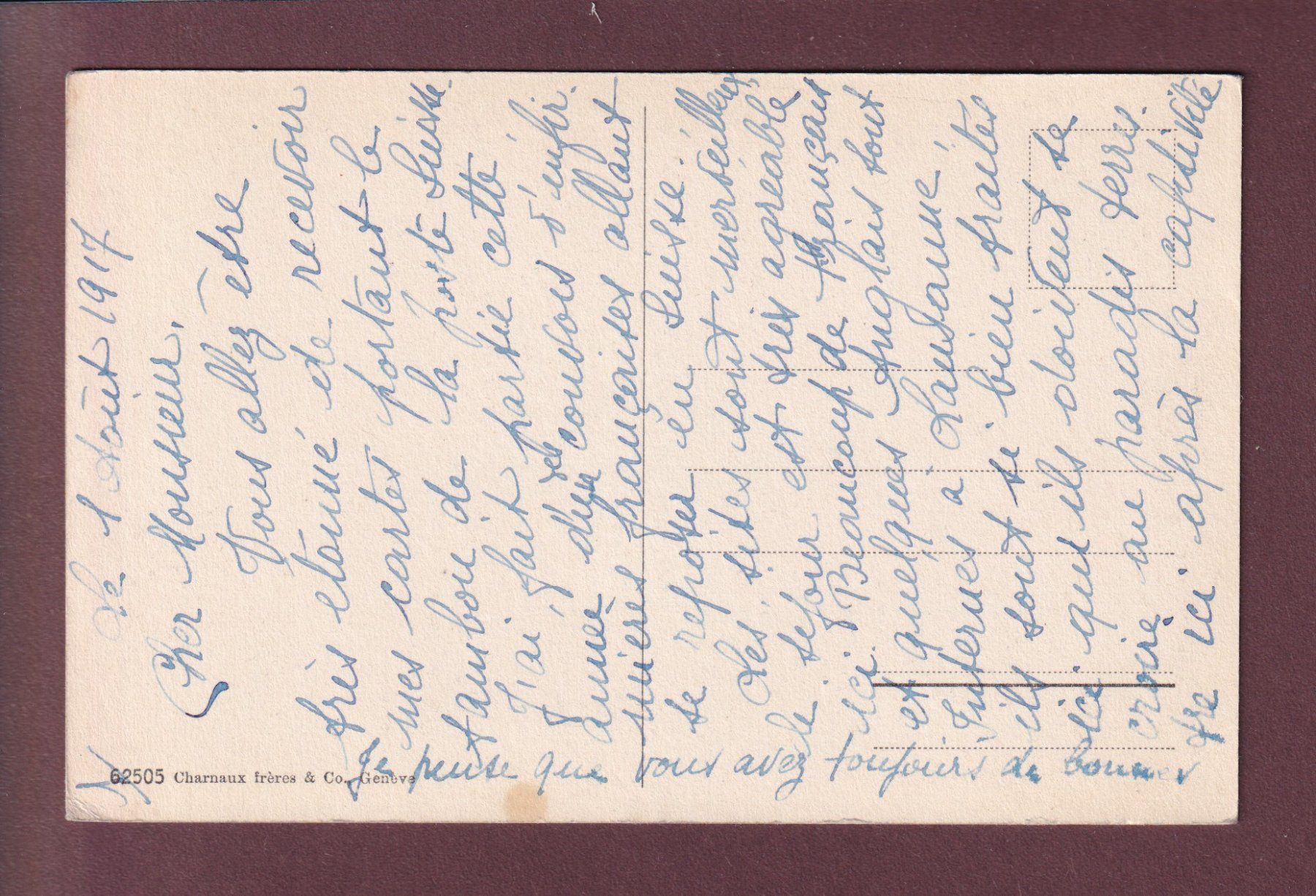 Cartoline postali: BARQUE DU LAC LEMAN - 1917 – Usato da Pully venduto da nicecards 1
