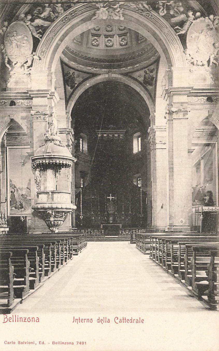 Cartes postales: Bellinzona interno della cattedrale – D'occasion à Biasca par Blenio71