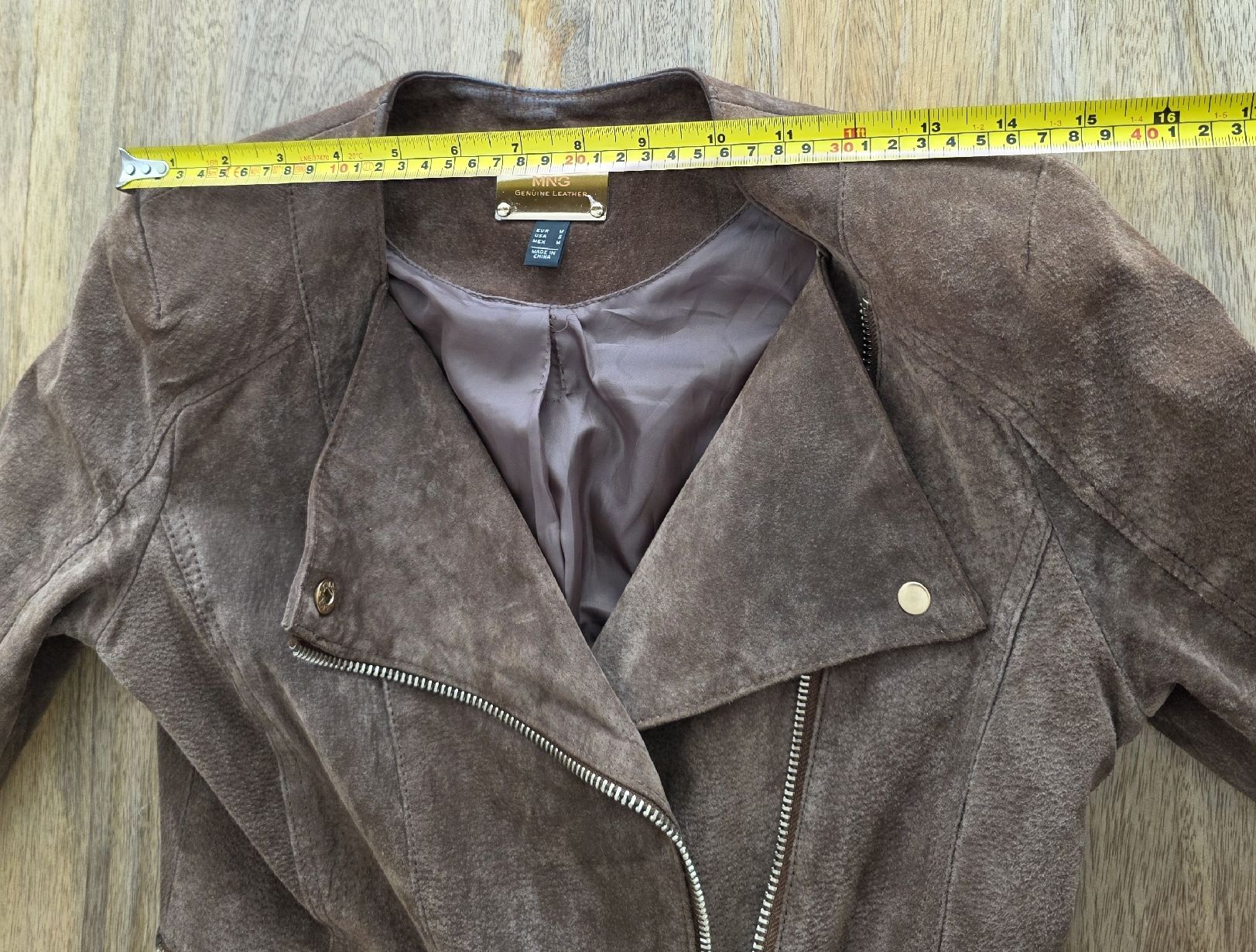 Mango Giacche: Lederjacke MNG braun Echtleder Grösse M  – Usato da Rheinsulz venduto da Gilea 7