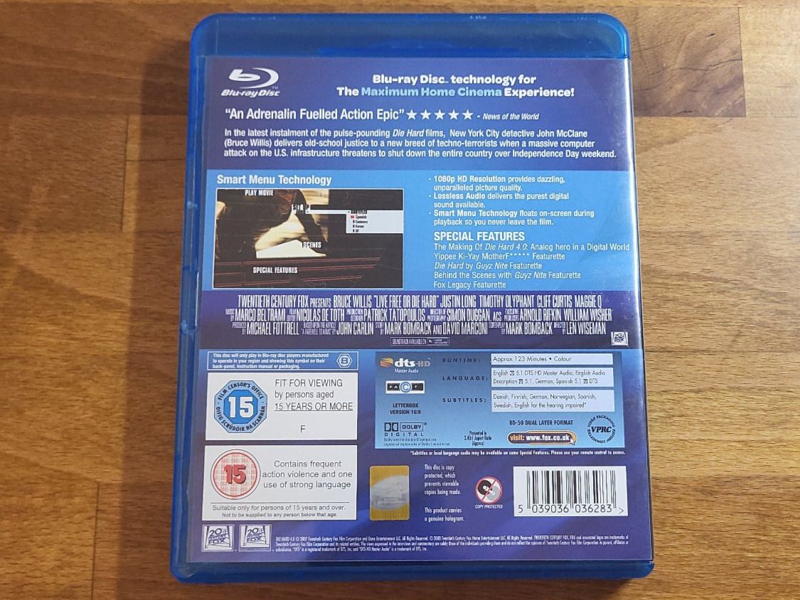Tutti i DVDs: Die Hard 4.0 (2007) – Usato da Pfungen venduto da Whitie 1