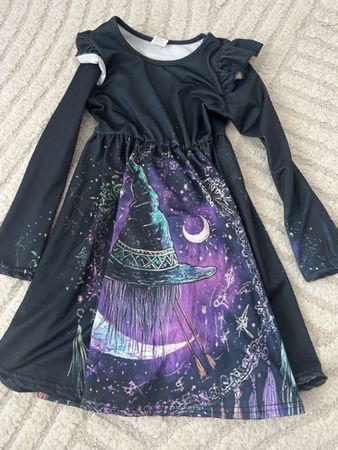 Kinder Kostüm Hexenkleid, Grösse 4-5 Jahre