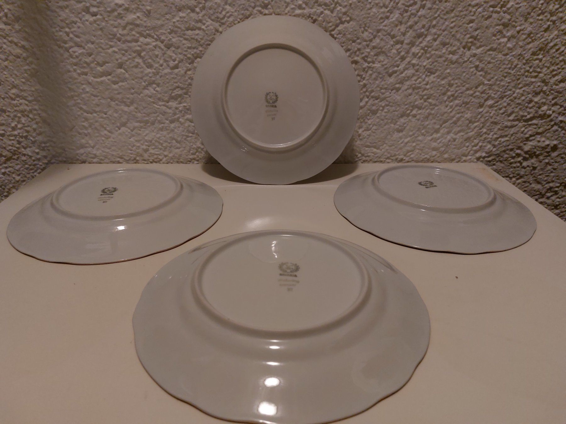 Winterling Piatti: 4 elegante Winterling Bavaria Dessertteller mit Goldrand – Usato da Horgen venduto da Angel0010 2