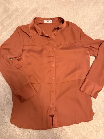 Damen Bluse Mango Grösse M in Kupferfarbe neuwertig
