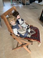 2 Porzellan-Puppen / 2 Schwestern (evtl. bereits antik)