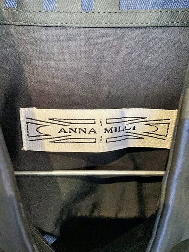 Camicie: Anna Milli Herrenhemd mit geometrischem Muster in Schwarz & – Usato da Zug venduto da vinokilo 4