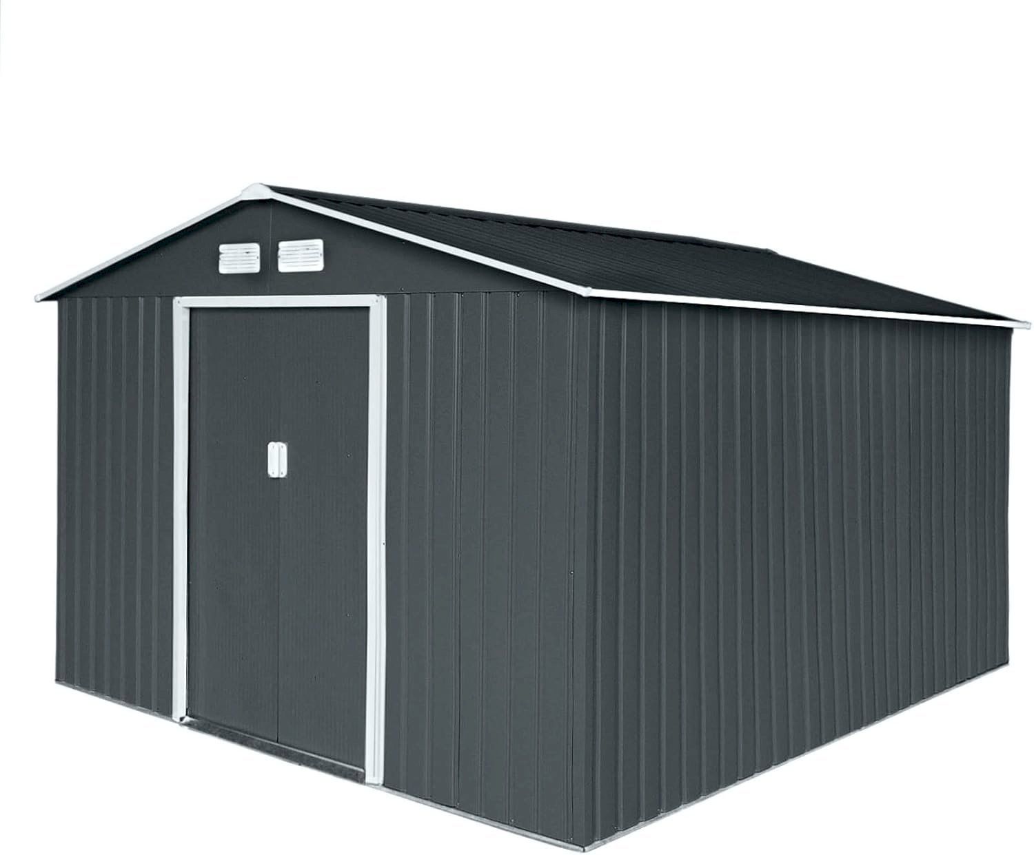 Gartenhäuser & Gewächshäuser: HATTORO S300 Metall Gerätehaus Grau – Neu und originalverpackt aus Bottighofen von zaap